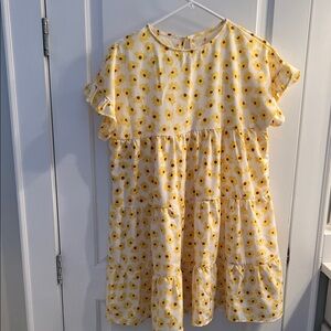 Yellow Floral Women’s Dress